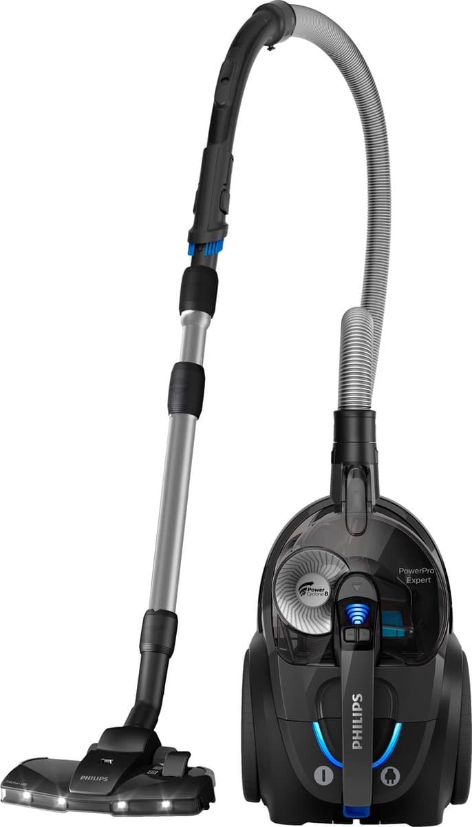 Philips Stofzuiger zonder Zak FC9747/09 - Zuigmond met LED Verlichting - Lang Snoer - Alle Vloertypen - Met HEPA 13 Allergiefilter - Incl 3 Extra Mondstukken - Zwart — afbeelding 1