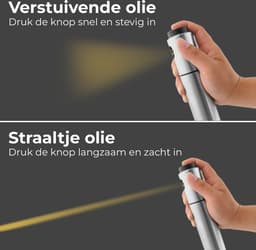 GrillX Olijfolie Sprayer - Luxe Olie Sprayer - Olijfolie Fles Verstuiver voor Keuken - Oliefles Cooking Spray - BBQ Accesoires - Airfryer — thumbnail 3