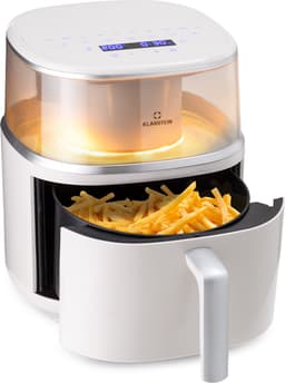 Klarstein Heteluchtfriteuse, XL Airfryer om te Frituren, Friteuse met Stoomfunctie, Temperatuurkeuze en 16 Programma’s, Airfryer voor Heteluchtfrituren, Heteluchtfriteuse zonder Olie 1500 W, 7,5 Liter — thumbnail 3