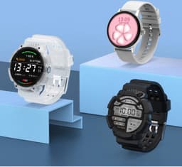 Belesy® NUMBER 2 - Smartwatch Heren – Smartwatch Dames - Horloge – Stappenteller – Calorieën - Hartslag – Sporten - Splitscreen - Kleurenscherm - Full Touch - Bluetooth Bellen – Staal – Milanees - Goud - Moederdag — thumbnail 15