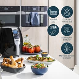 Princess Digitale Airfryer XL 182021 - Heteluchtfriteuse - 3.2 liter - 8 voorgeprogrammeerde programma’s - Inclusief grillrek - Zwart — thumbnail 19
