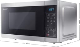 Sharp YC-MS02E-S Solo magnetron - 800 Watt - 20 liter — thumbnail 8