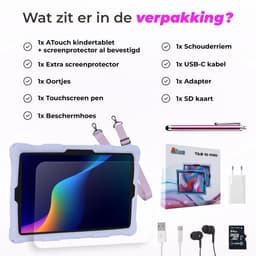ATouch Kindertablet Tab 10 Pro - Vanaf 3 jaar - Kinder Tablet - 10 Inch - Ouderlijk Toezicht - Tablet Kinderen - 6000 mAh Batterij - Kids Tablet - 128GB+64SD - Octa Core - Paars — thumbnail 11