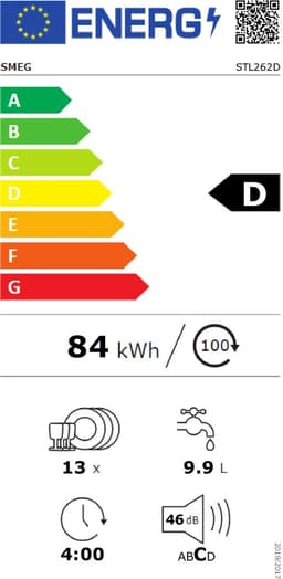 SMEG STL262D - Inbouwvaatwasser - Volledig integreerbaar - 60 cm — thumbnail 2