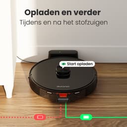 Auronic Robotstofzuiger - Met Dweilfunctie - WiFi en App - Laadstation - Huisdieren - Dweilrobot - Laser Navigatie - Zwart — thumbnail 3
