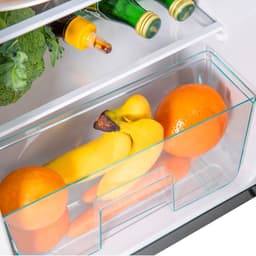 Sweiko Mini koelkast, Koel-vriescombinatie 86,8 cm hoog, 45,5 cm breed, dubbele deur, met 60-liter totaalvolume, 22-liter vriesvolume, 38-liter koelvolume. 172 kWh/jaar, LED-licht. Zwart [Energieklasse F] — thumbnail 11