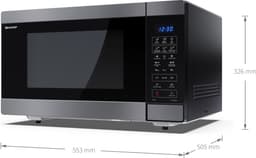 Sharp YC-MC422AE-SB combimagnetron met grill en heteluchtoven - 1000W - 42 liter - zwart — thumbnail 6
