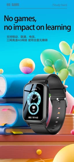 DrPhone Zone3 - 4G GPS Smartwatch - Waterdicht, Real-Time Locatie, Camera, SOS - Voor Ouderen en Kinderen - Zwart — thumbnail 12