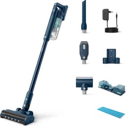 Philips Steelstofzuiger met Dweilfunctie XC5141/01 - Zuigmond met LED verlichting - Draadloos - Zonder Zak - Handstofzuigerfunctie - Alle Vloertypen - Lichtgewicht — thumbnail 2