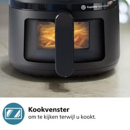 Philips 2000 Series Airfryer - NA210/00 - Kijkvenster - RapidAir - 3.2L - Tot 3 Personen - Zwart — thumbnail 5