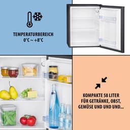 Bomann KB 7347 Mini Koelkast - Barkoelkast - 58 liter - zwart — thumbnail 6