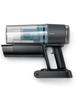 Philips Steelstofzuiger Met Dweilfunctie XC3131/01 - Draadloos - Zuigmond met LED verlichting - Zonder Zak - Handstofzuiger - Alle Vloertypen - Matzwart — thumbnail 3