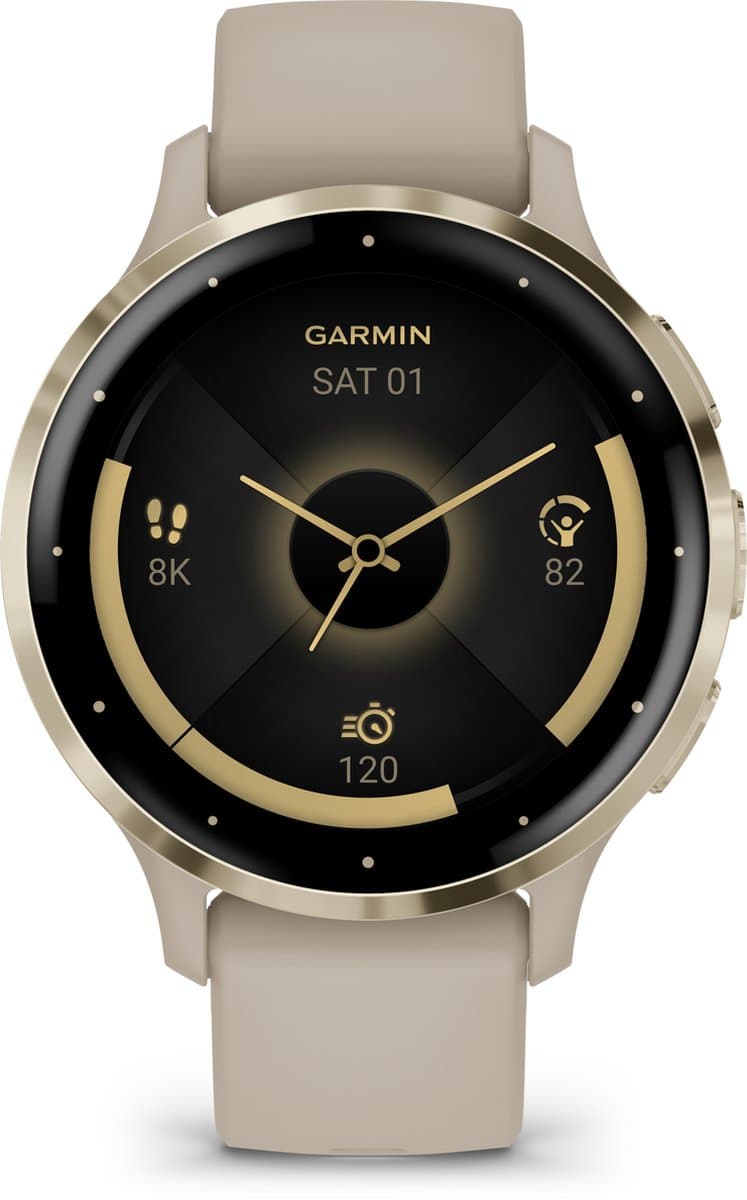 Garmin Venu 3s - Smartwatch - AMOLED-Scherm - 41 mm - French Grey — afbeelding 1