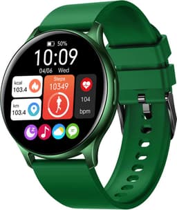 Valante ProXena Smartwatch - Smartwatch Dames en Heren - Groen - 44 mm - Stappenteller - Hartslagmeter - Saturatiemeter - Bellen via Bluetooth — thumbnail 1