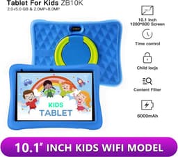 Kinder Tablet Android 10.1 inch Groot scherm - Hoge beeldresolutie - Schermtijd instelbaar - 64gb — thumbnail 3