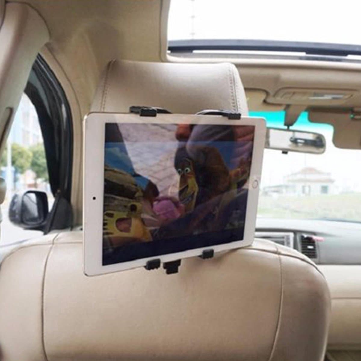 *** Universale Tablet Holder (voor alle Tablets van 6" tm 10") Universeel Auto Hoofdsteun Houder - van Heble® *** — afbeelding 1
