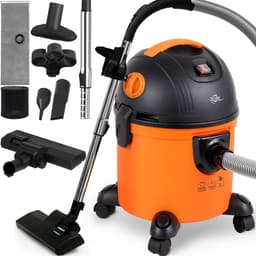 Monzana Stofzuiger Nat & Droog - 1200W 15L Container – Zwart/Oranje — thumbnail 11