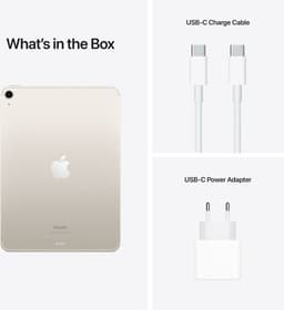 Apple iPad Air (2022) - 10.9 inch - WiFi + 5G - 256GB - Wit - 5e generatie — thumbnail 5