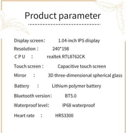 Darenci Smartwatch Me Shine Pro - Smartwatch dames - Smartwatch heren - Activity Tracker - Touchscreen - Stalen band met steentjes- Dames - Heren - Horloge - Stappenteller -Bloeddrukmeter -Verbrande calorieën -Zuurstofmeter -Roségoud -Spatwaterdicht — thumbnail 6