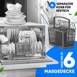Bomann TSG 7405- mini vaatwasser - wit — thumbnail 12
