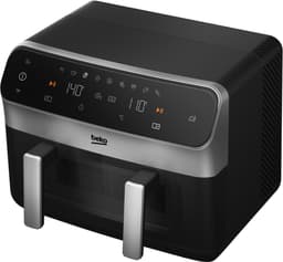 Beko FRL6488 dubbele Airfryer - Zwart - 9,5 l inhoud - 2400 W - Warmhoudfunctie - Timer — thumbnail 1