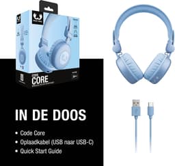 Fresh ‘n Rebel Code Core – Draadloze on-ear koptelefoon – Bluetooth - 30 uur Speeltijd - Blauw - Vivid Blue — thumbnail 6