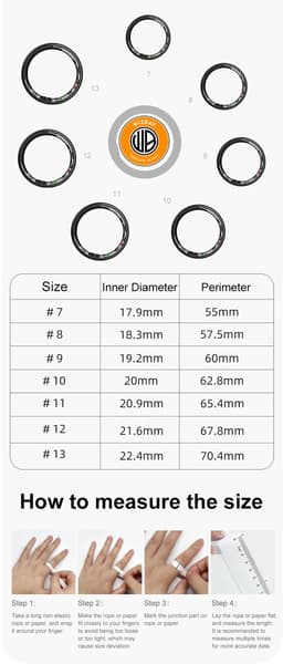 WizBay Premium Select® Smart Ring Zilver - Hartslag, Slaap, Bloeddruk, Zuurstof - Multi Sport Modi - Oplaadcase - Maat 9 — thumbnail 2