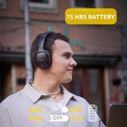 (Intenso) O400HA Bluetooth over-ear koptelefoon met actieve ruisonderdrukking (ANC) - zwart — thumbnail 7