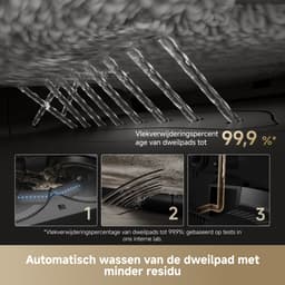 Dreame X50 Master - Robotstofzuiger met Dweilfunctie - Automatisch Water bijvullen - Navigeert onder meubels - Verwijdert verstrikte haren - Consistente Schoonmaakresultaten — thumbnail 9