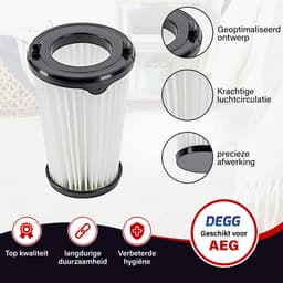 DEGG - HEPA filters geschikt voor AEG CX7, CX7-2 & QX8 - Vervangt AEF150 - Vervangingsset voor accu-stofzuigers - 4 STUK(S) — thumbnail 5