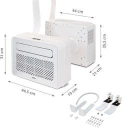 MEDION Smart Split Caravan Airco P502 (5000 BTU, 3-in-1, Koelen, Ontvochtigen, Ventileren, tot 12m², incl. Montageset, voor Caravan, Camper, WiFi, App-Functie, MD 37735) — thumbnail 10