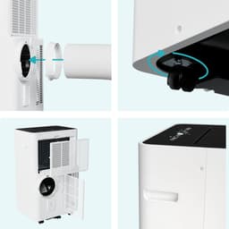 MOA Mobiele Airco - 12.000 BTU - 3-in-1 - Met Afstandbediening - Tot 35m² - Airconditioner met Ontvochtigingsfunctie - Raamafdichtingskit - Wit — thumbnail 12