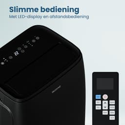 Auronic Mobiele Airco - 12.000 BTU - 4-in-1 - Airconditioning met 2 Raamafdichtingskits - Ventilator - Ontvochtiger - Tot 35m² - Zwart — thumbnail 9