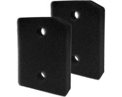 2 stuks - Droogfilters Geschikt voor Miele T1 -drogerfilter 9164761-Reserveonderdeel-sponsfilter vervangende accessoires-207 x 157 x 30 mm wasdroger sokkelfilter