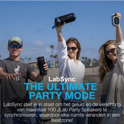 JLab Go Bluetooth Speaker Draadloos - Draagbare Muziekbox - 16 uur Batterijduur - 10 Watt - Bass Boost - IPX6 Waterproof - Multipairing - Instelbare Party Lights - App Equalizer - Roze — thumbnail 4