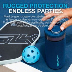 JLab Go Bluetooth Speaker Draadloos - Draagbare Muziekbox - 16 uur Batterijduur - 10 Watt - Bass Boost - IPX6 Waterproof - Multipairing - Instelbare Party Lights - App Equalizer - Blauw — thumbnail 8