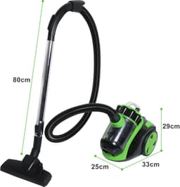 899W Stofzuiger Zonder Zak – Dierenharen & Tapijt – Sterke Zuigkracht – 3L – Met Accessoires – Groen — thumbnail 2