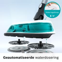 Bosch Unlimited 7 - Steelstofzuiger met dweilfunctie – Draadloos en zonder zak – Vacuum Cleaner – ProHygienic Aqua – BCS71HYG1 — thumbnail 10