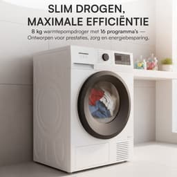 Heinner HHPD-M8N13PBKE++ Warmtepompdroger - 8 kg - 16 Programma’s - LED-display - Anti-kreuk - Trommelverlichting - 5 Jaar Garantie — thumbnail 12