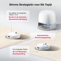 Roborock Qrevo Curv 2 Pro-Robotstofzuiger Met Dweilfunctie-25.000 Pa-7,98 cm Ultraslank Ontwerp-Dweilen met warm water-Reactieve AI-Obstakelherkenning-100℃ Heetwaterwas-Zelfreinigend-Automatische droging-Slimme spraakassistent — thumbnail 9