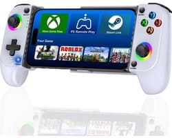 Draadloze Telefoon Controller geschikt voor Nintendo Switch, iPhone, Android, Cloud Streaming (PS5, Xbox Game Pass) - Bluetooth BackBone Draadloos - Turbo + Macro Knoppen - Accessoires
