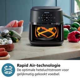 Philips 2000 Series Airfryer - NA220/00 - Kijkvenster - RapidAir - 4.2L - Tot 4 Personen - Zwart — thumbnail 11