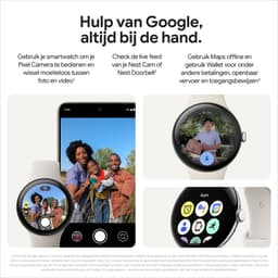 Google Pixel Watch 3 - Smartwatch - 41mm - Zilverkleurig/Roze — thumbnail 13