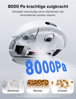 Roborock Q7 L5 Robotstofzuiger – 8000 Pa Hyperforce Zuigkracht – Dubbele Anti-Klit – Nauwkeurige LiDAR Navigatie –Slimme Verboden Zone –Multi-Level Mapping – Automatisch Opladen – APP–Wit –Q5 PRO Upgrade — thumbnail 3