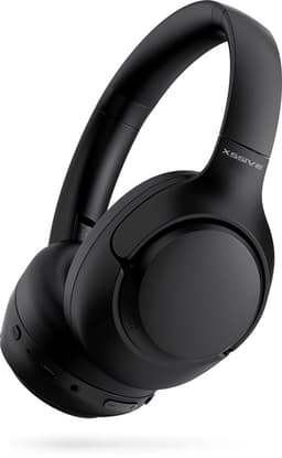 Draadloze Bluetooth Koptelefoon Noise Cancelling - Hybrid ANC - Bluetooth 5.3 - 60 Uur Batterij - Headset met Microfoon Noise Cancelling ENC - Koptelefoon met draad modus - Extra Bass - Equalizer App - Zwart — thumbnail 1