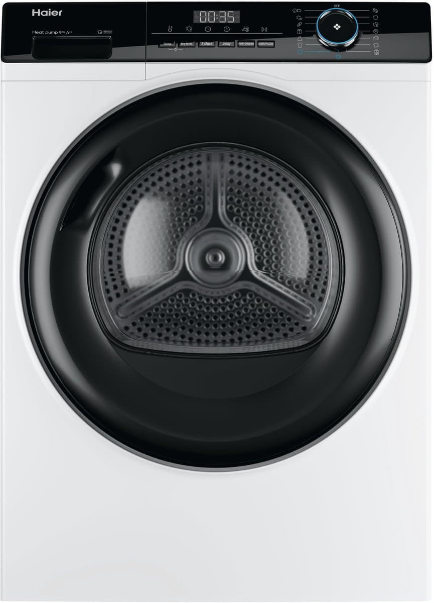 Haier HD90-A2939-S - Wasdroger - 9kg - Geconnecteerd - 15 programma’s - 10 jaar garantie op onderdelen — afbeelding 1