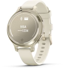 Garmin Lily 2 Active - Smartwatch - 35 mm - Lunar Goudkleurig met Bone Siliconen Bandje — thumbnail 14