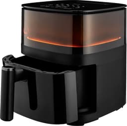 MEDION X10 XL hetelucht friteuse (5 liter XXL frituurmand, stoom voor knapperig voedsel, 1.500 watt, kijkvenster, schudalarm, digitaal bedieningspaneel, 10 automatische programma's, tot 230 °C) — thumbnail 22