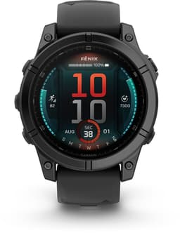 Garmin fēnix E - 47mm - AMOLED Multisport Smartwatch - Sportspecifieke workouts - 100+ sport-apps - 10ATM Waterdicht - tot 16 dagen batterij - Donkergrijs/zwart — thumbnail 1