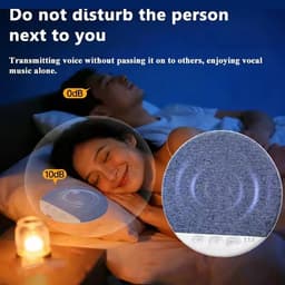 Slaapsprekers - Kussen Luidspreker voor Slapen - Ultradun (0,47 inch) - Geplande afsluiting - Onderkussen Bluetooth Speaker - Botgeleiding Technologie - Witte Ruis - batterijduur - Draadloos - Private Slaap Luidspreker voor Volwassenen & Kinderen — thumbnail 7